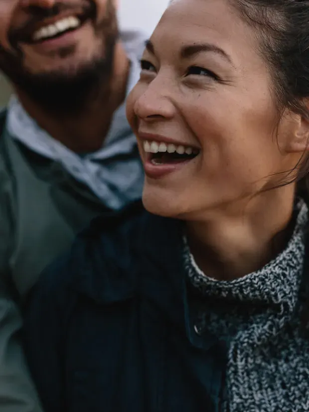 Couple souriant