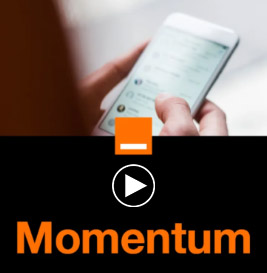 façade podcast, picto player Momentum