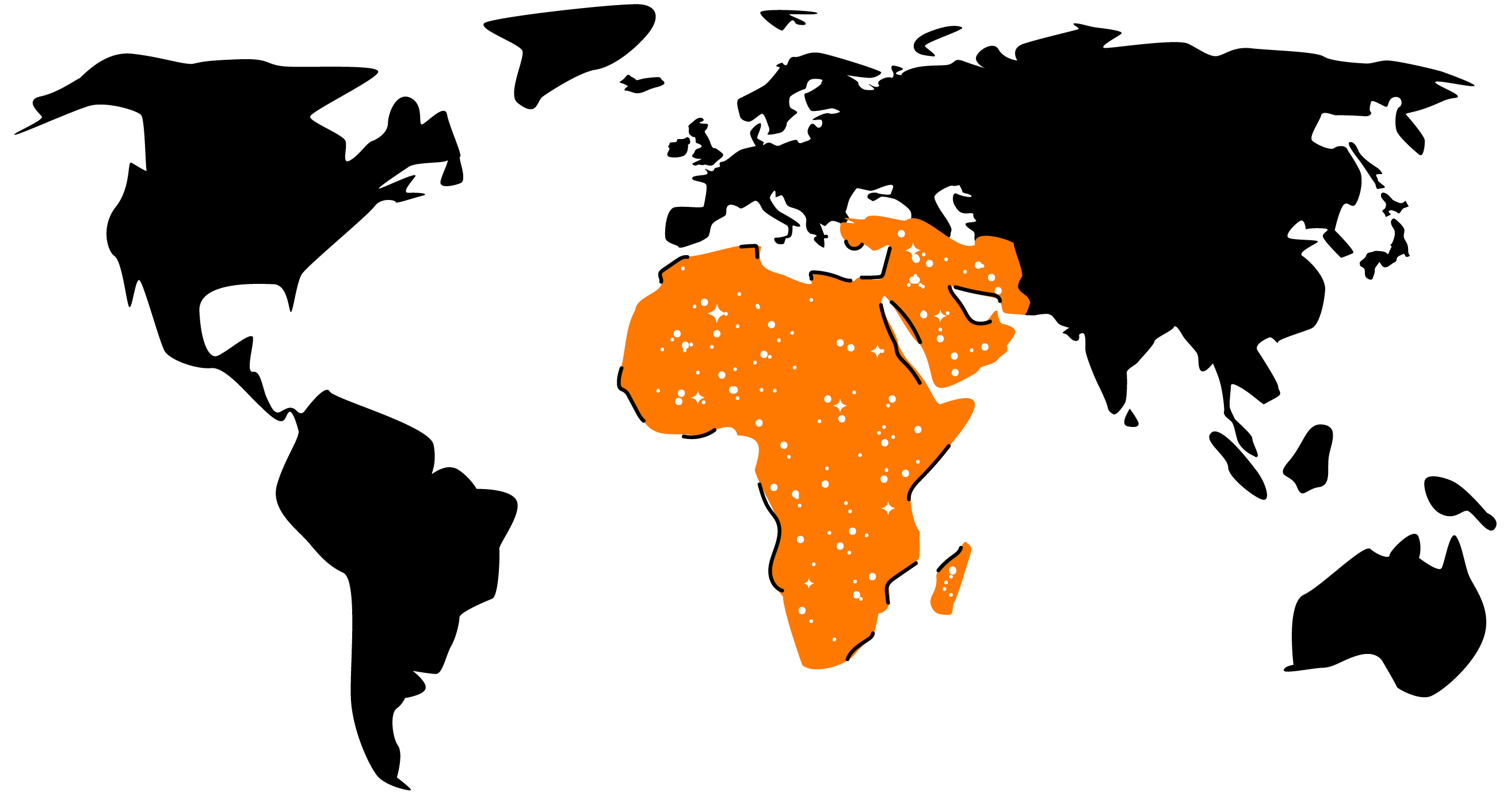 Carte du monde en illustration