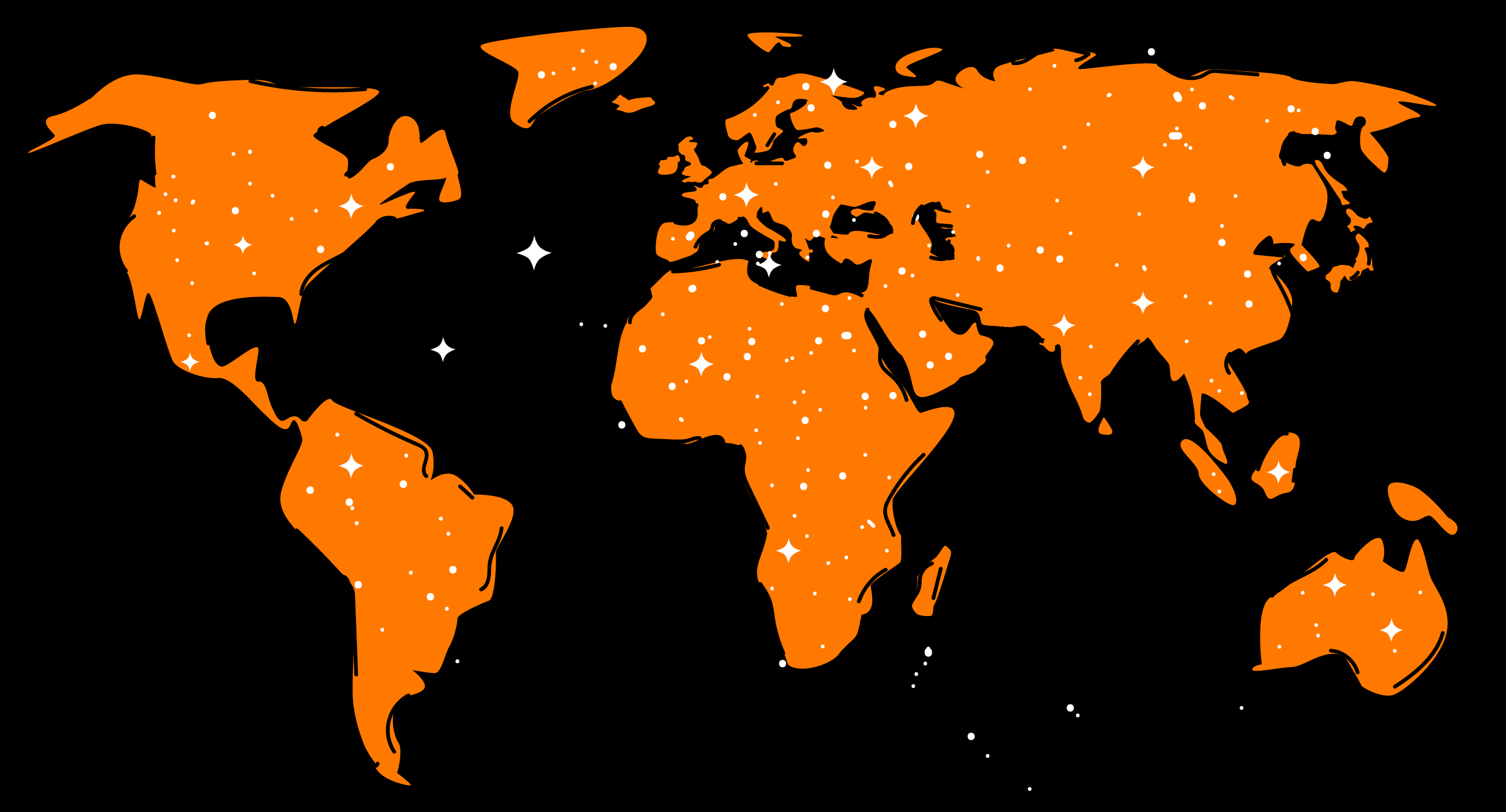 Illustration de la carte du monde