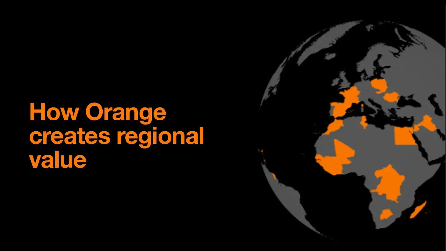 How Orange creates regional value