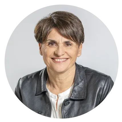 Caroline Guillaumin, portrait rond