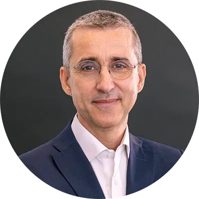 Portrait Laurent Martinez, format rond