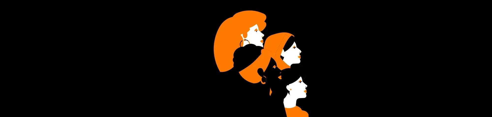 illustration orange journée de la femme