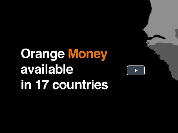 Film footprint Orange Money, façade vidéo avec player