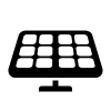 Icône de panneau solaire